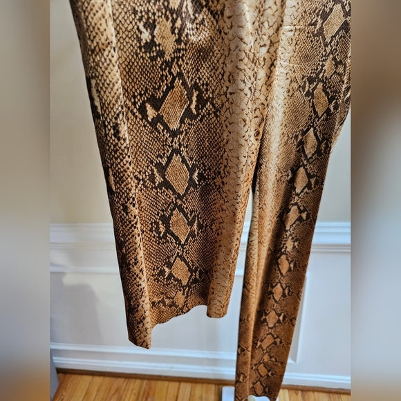 Rare Vintage Cache Women's 3 Piece Set - Jacket/Tank/Pants Pant Suit Snake Skin - Picture 4 of 16